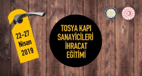 �hracat Kapasitesinin Geli�tirilmesi Projesi�nin E�itimleri Ba�l�yor