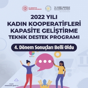 Kadn Kooperatifleri Teknik Destek Program 4. Dnem Sonular Belli Oldu