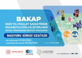 BAKAP Ortak Finansman Destek Program Proje Bavuru Sresi Uzatld