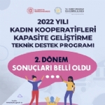 Kadn Kooperatifleri Teknik Destek Program 2. Dnem Sonular Belli Oldu