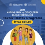 Kadnlarn ve Genlerin Glendirilmesi Program ptal Edildi