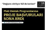 2013 Yl MDP Proje Bavurular Sona Erdi